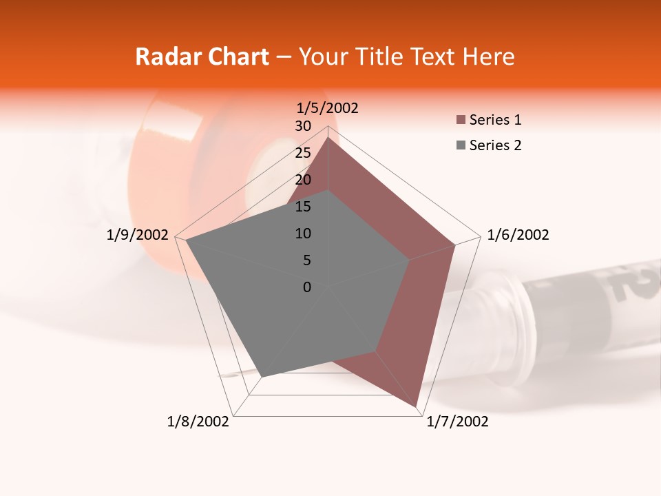 Syringe And Insulin Bottle With White Background PowerPoint Template