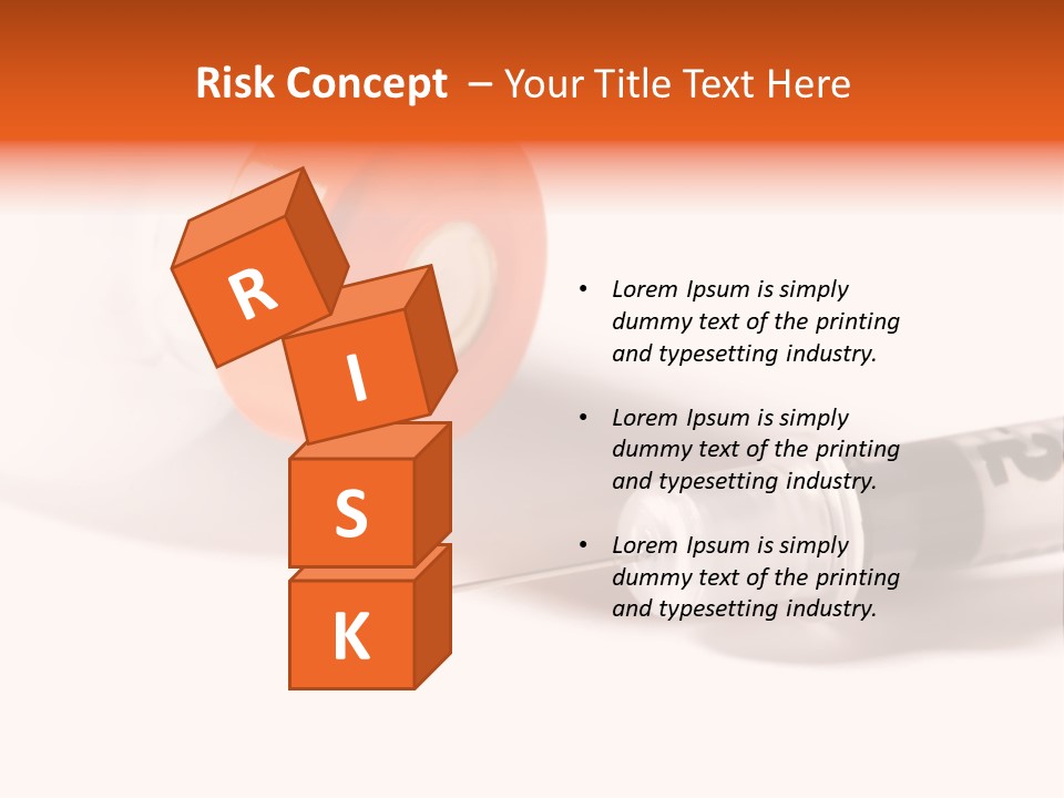 Syringe And Insulin Bottle With White Background PowerPoint Template