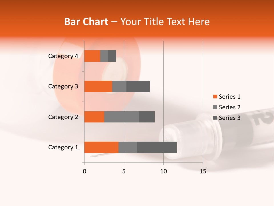 Syringe And Insulin Bottle With White Background PowerPoint Template