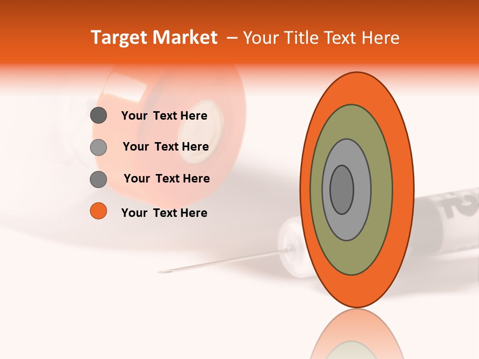 Syringe And Insulin Bottle With White Background PowerPoint Template