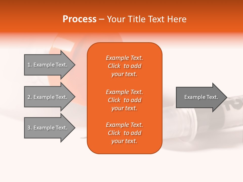 Syringe And Insulin Bottle With White Background PowerPoint Template