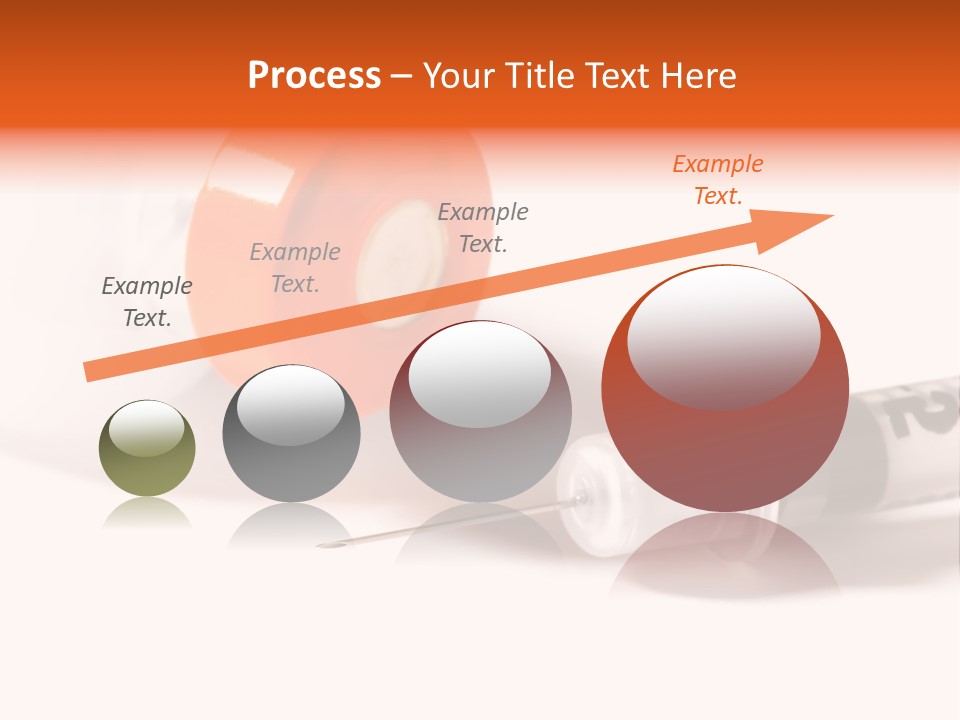 Syringe And Insulin Bottle With White Background PowerPoint Template