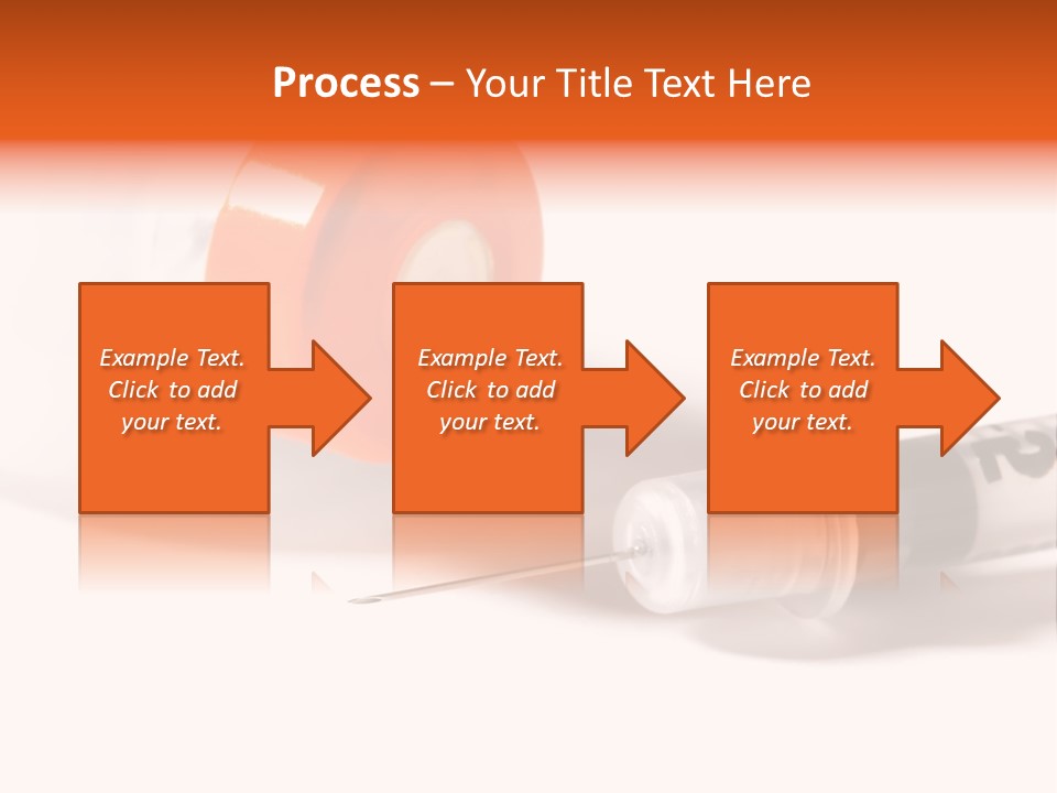 Syringe And Insulin Bottle With White Background PowerPoint Template