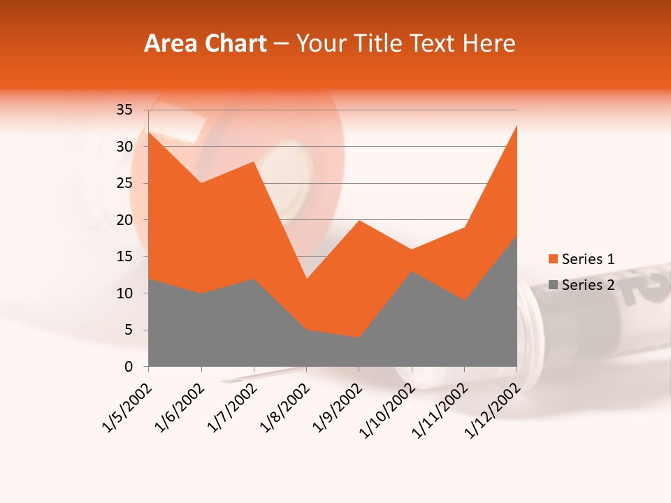 Syringe And Insulin Bottle With White Background PowerPoint Template