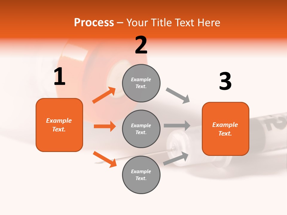 Syringe And Insulin Bottle With White Background PowerPoint Template