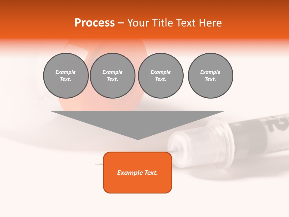 Syringe And Insulin Bottle With White Background PowerPoint Template