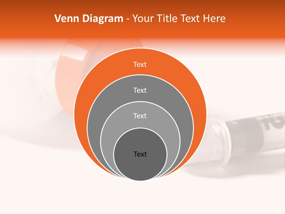Syringe And Insulin Bottle With White Background PowerPoint Template