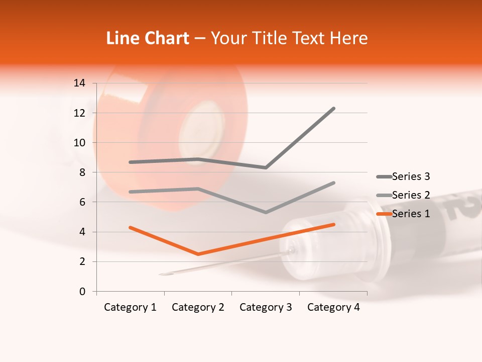 Syringe And Insulin Bottle With White Background PowerPoint Template