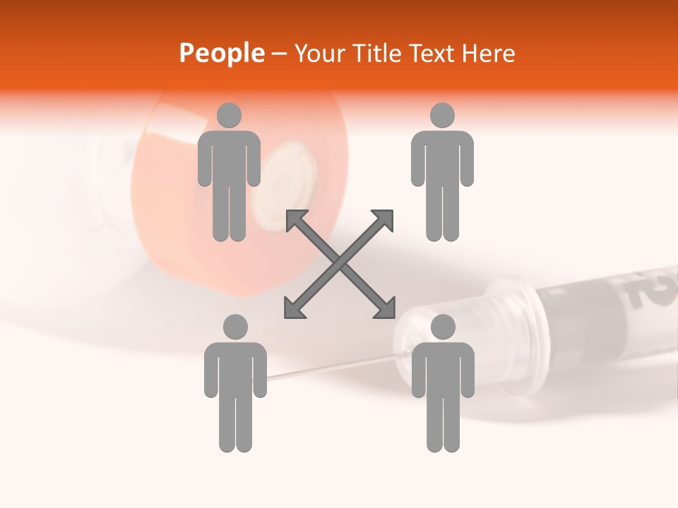 Syringe And Insulin Bottle With White Background PowerPoint Template