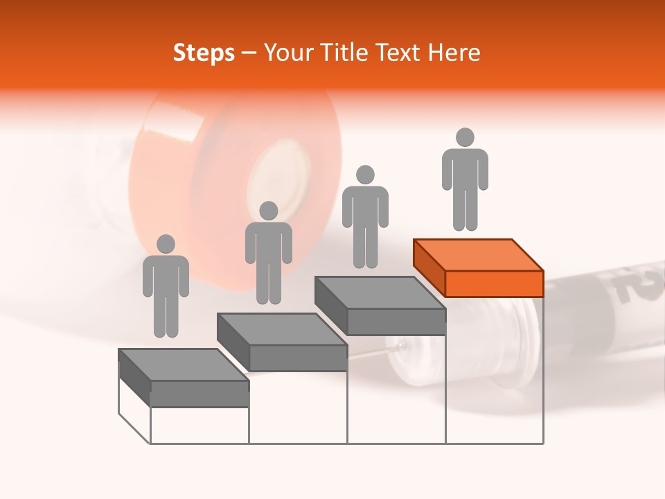 Syringe And Insulin Bottle With White Background PowerPoint Template