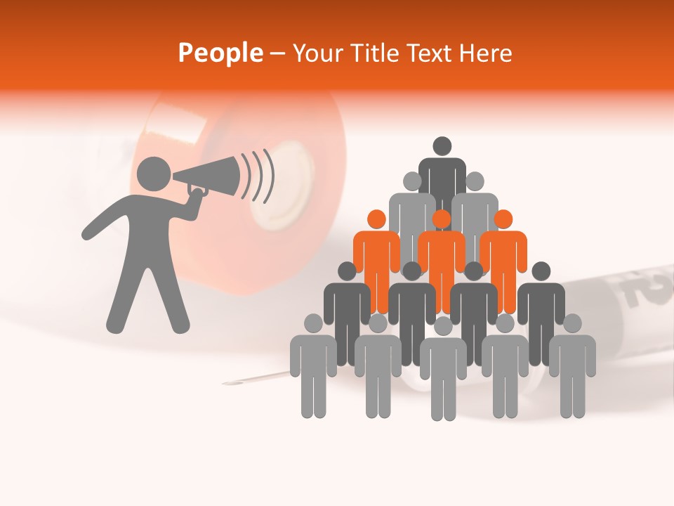 Syringe And Insulin Bottle With White Background PowerPoint Template