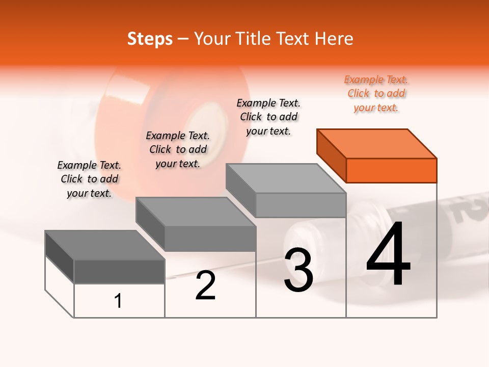 Syringe And Insulin Bottle With White Background PowerPoint Template