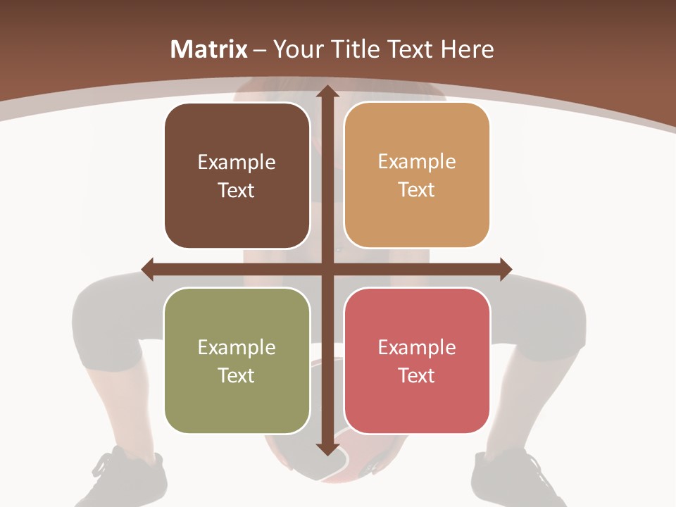 A Woman Is Sitting On The Ground With A Ball PowerPoint Template