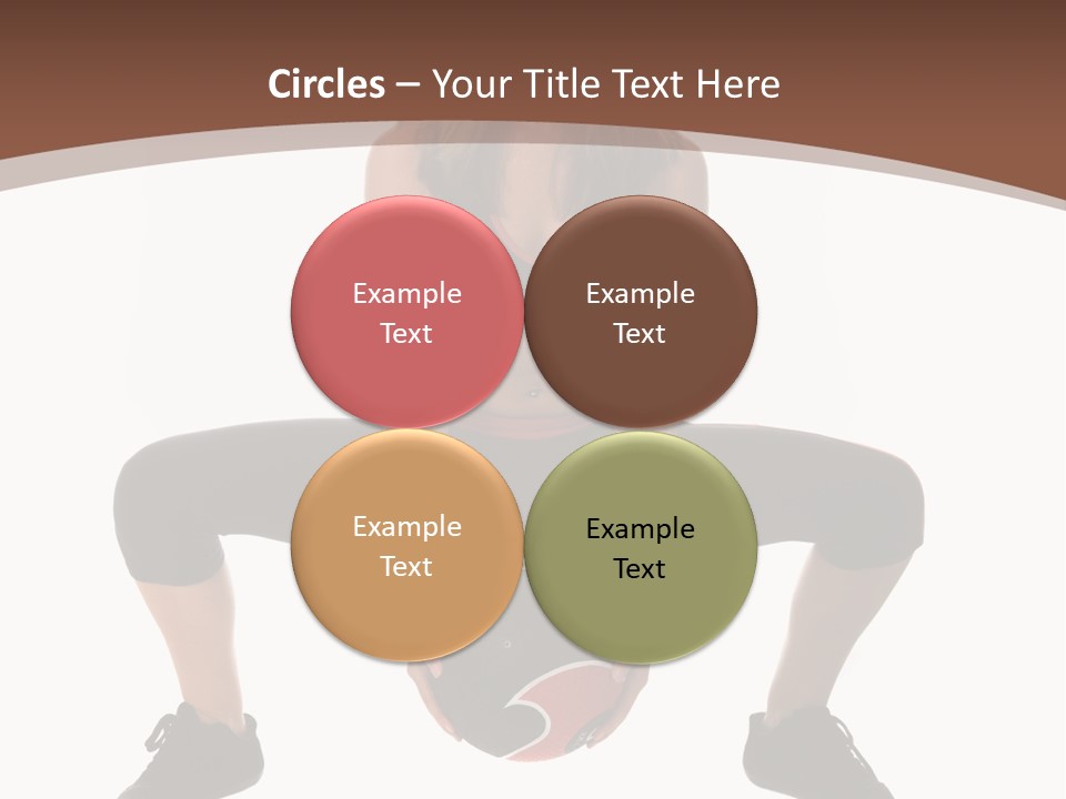 A Woman Is Sitting On The Ground With A Ball PowerPoint Template