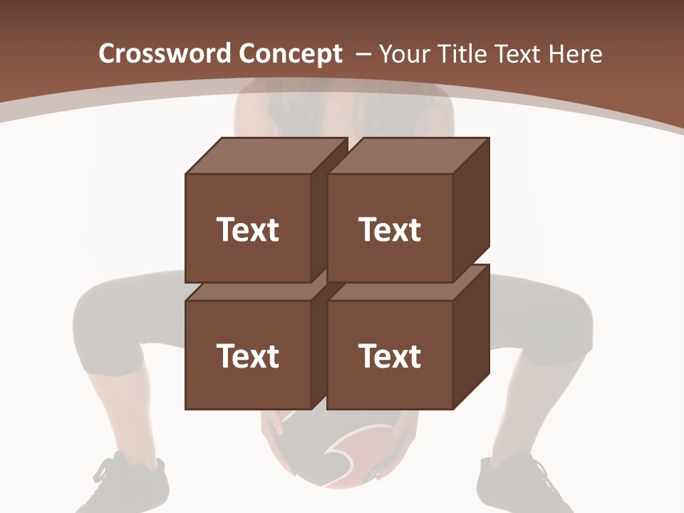 A Woman Is Sitting On The Ground With A Ball PowerPoint Template