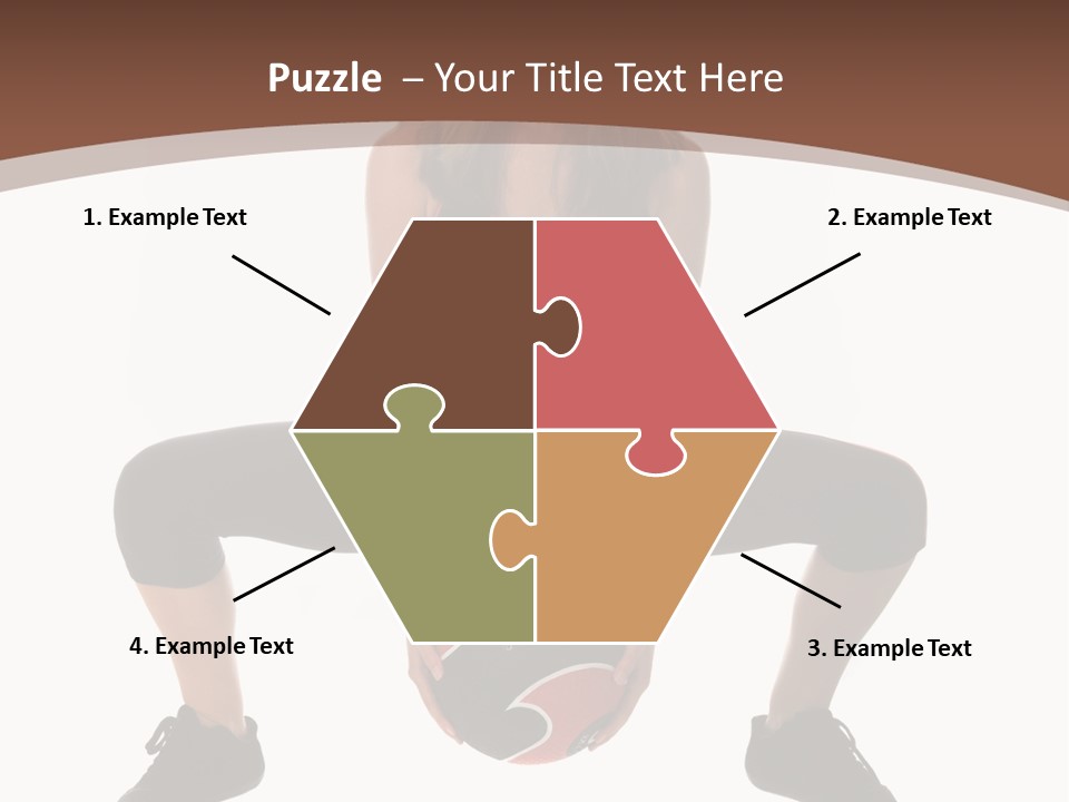 A Woman Is Sitting On The Ground With A Ball PowerPoint Template