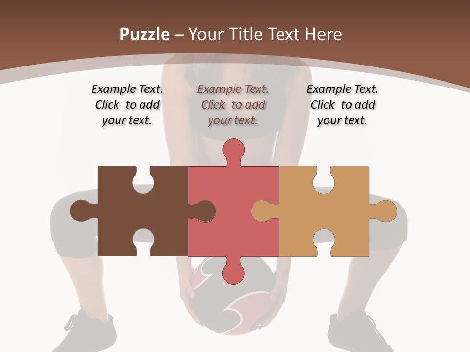 A Woman Is Sitting On The Ground With A Ball PowerPoint Template