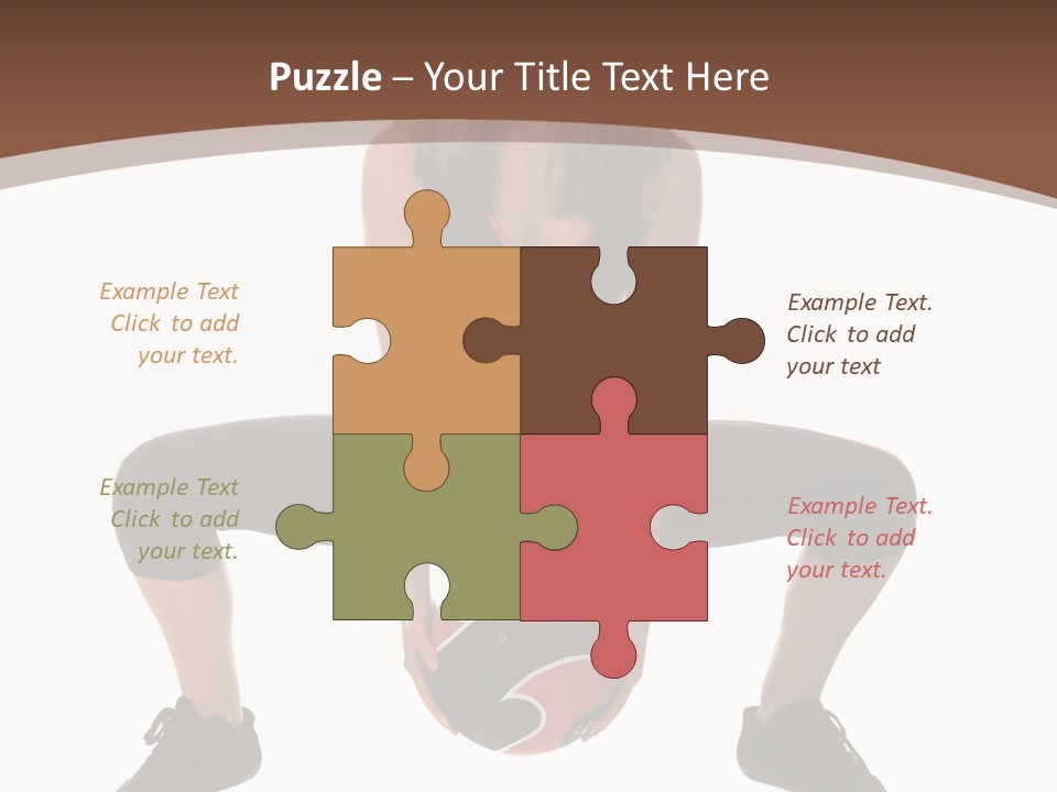 A Woman Is Sitting On The Ground With A Ball PowerPoint Template