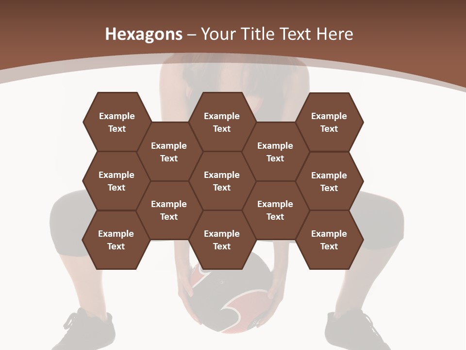 A Woman Is Sitting On The Ground With A Ball PowerPoint Template