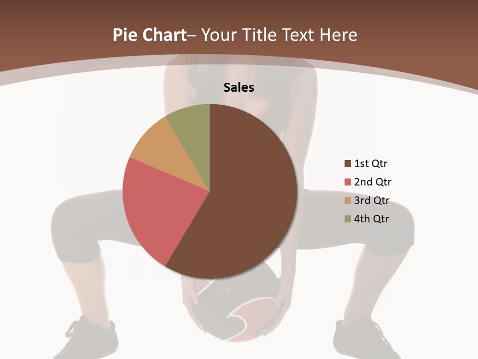 A Woman Is Sitting On The Ground With A Ball PowerPoint Template