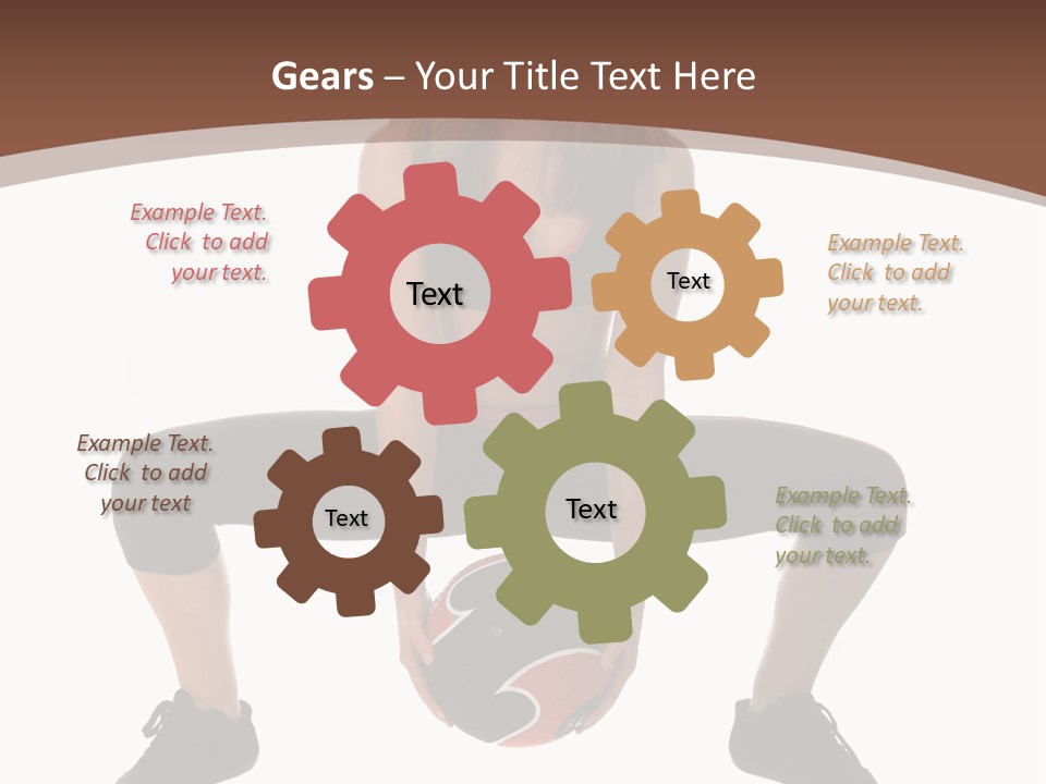 A Woman Is Sitting On The Ground With A Ball PowerPoint Template