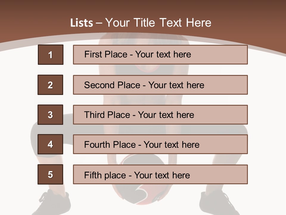 A Woman Is Sitting On The Ground With A Ball PowerPoint Template