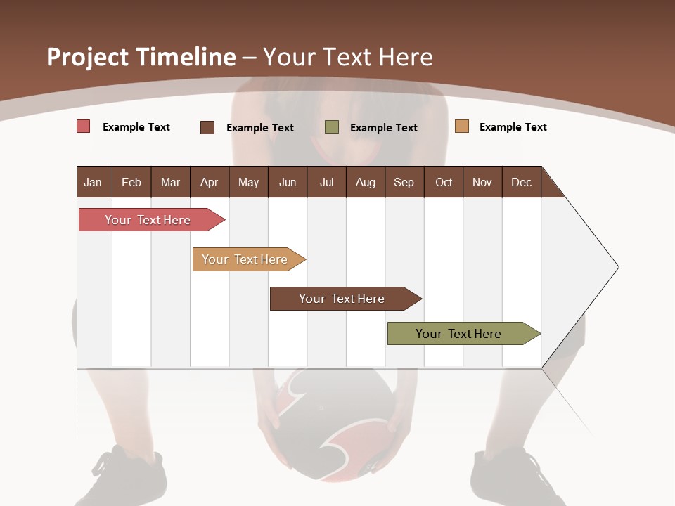 A Woman Is Sitting On The Ground With A Ball PowerPoint Template