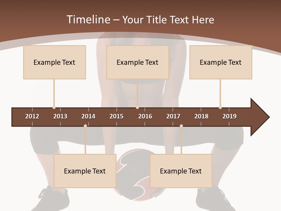 A Woman Is Sitting On The Ground With A Ball PowerPoint Template