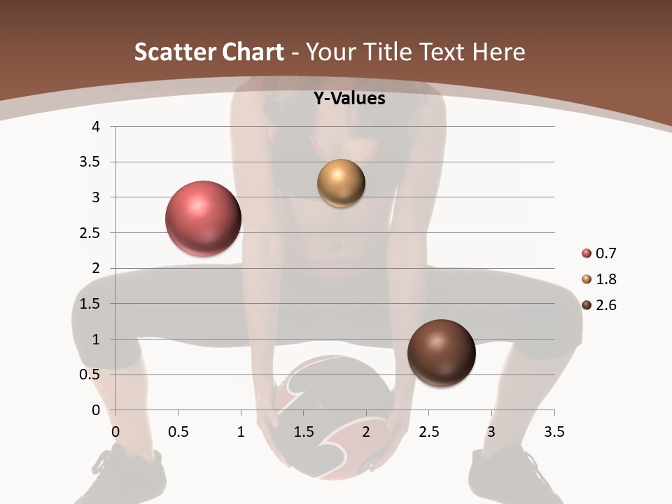 A Woman Is Sitting On The Ground With A Ball PowerPoint Template