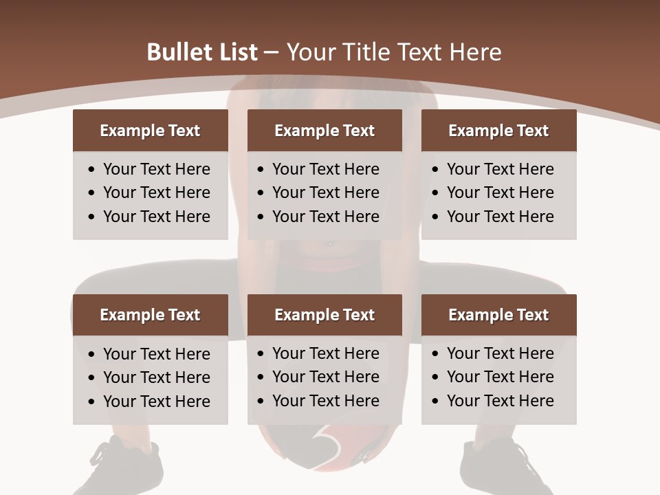 A Woman Is Sitting On The Ground With A Ball PowerPoint Template