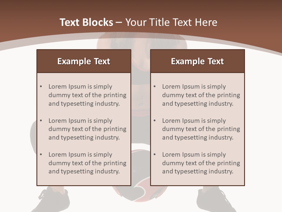 A Woman Is Sitting On The Ground With A Ball PowerPoint Template