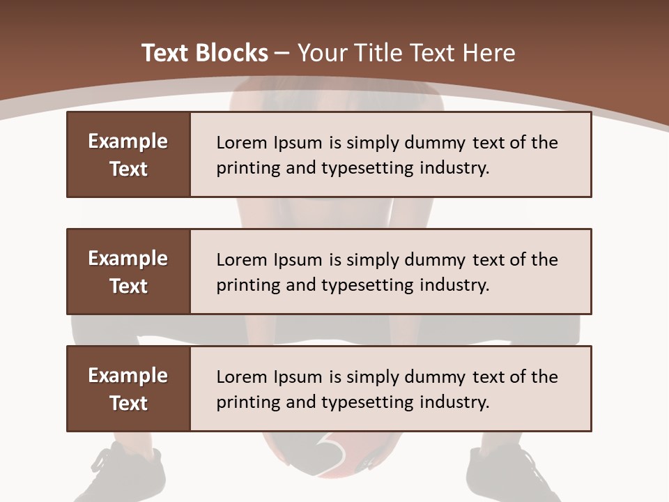 A Woman Is Sitting On The Ground With A Ball PowerPoint Template