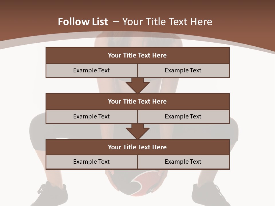 A Woman Is Sitting On The Ground With A Ball PowerPoint Template