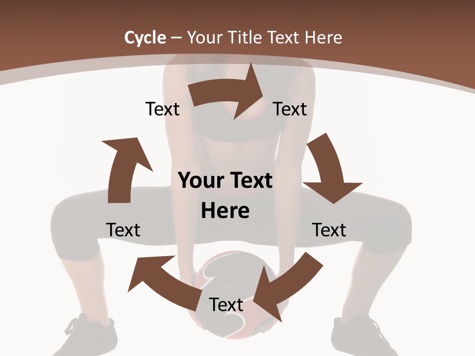 A Woman Is Sitting On The Ground With A Ball PowerPoint Template