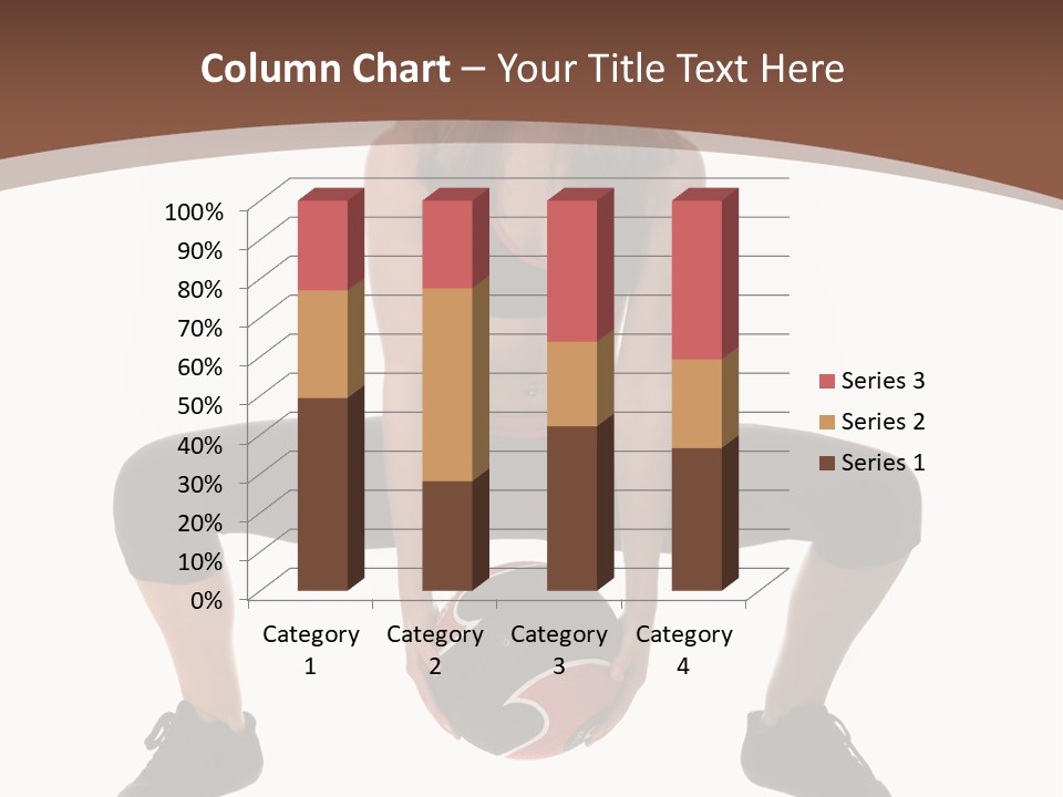 A Woman Is Sitting On The Ground With A Ball PowerPoint Template