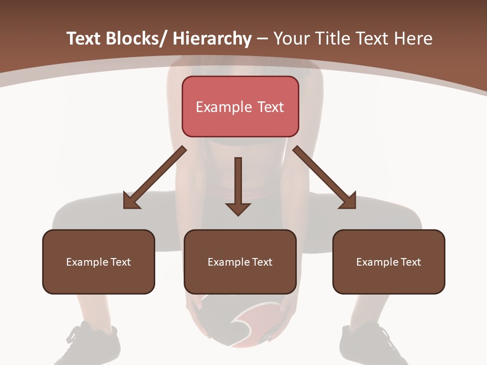 A Woman Is Sitting On The Ground With A Ball PowerPoint Template