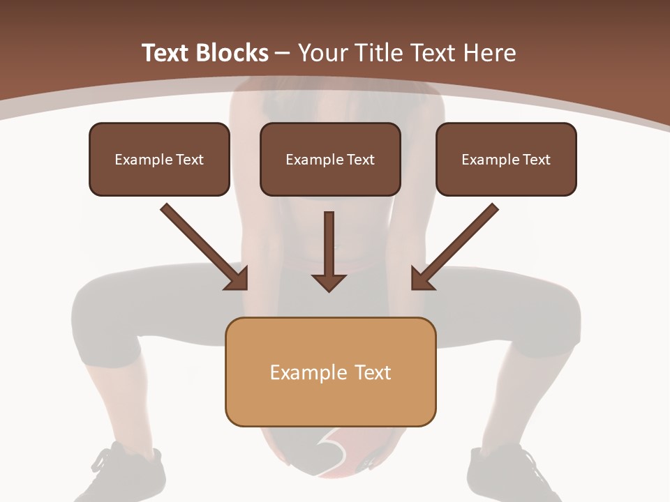 A Woman Is Sitting On The Ground With A Ball PowerPoint Template