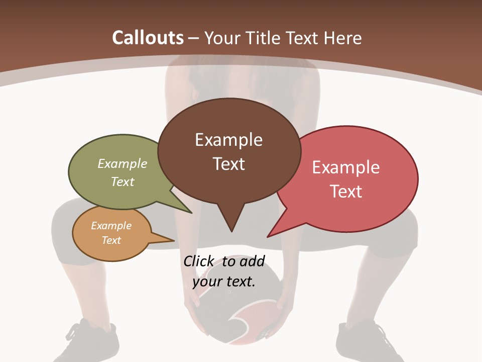 A Woman Is Sitting On The Ground With A Ball PowerPoint Template