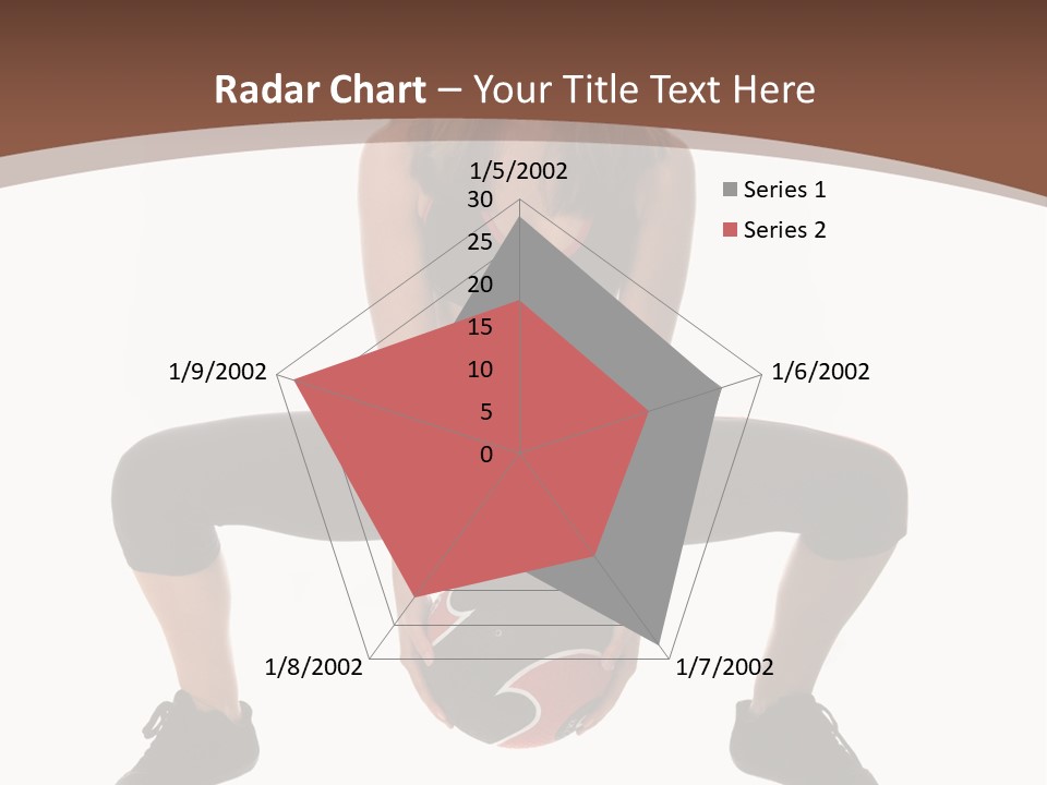 A Woman Is Sitting On The Ground With A Ball PowerPoint Template