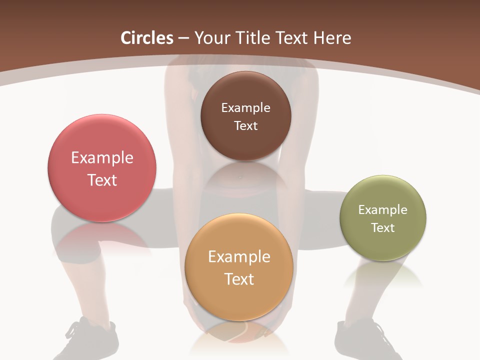 A Woman Is Sitting On The Ground With A Ball PowerPoint Template