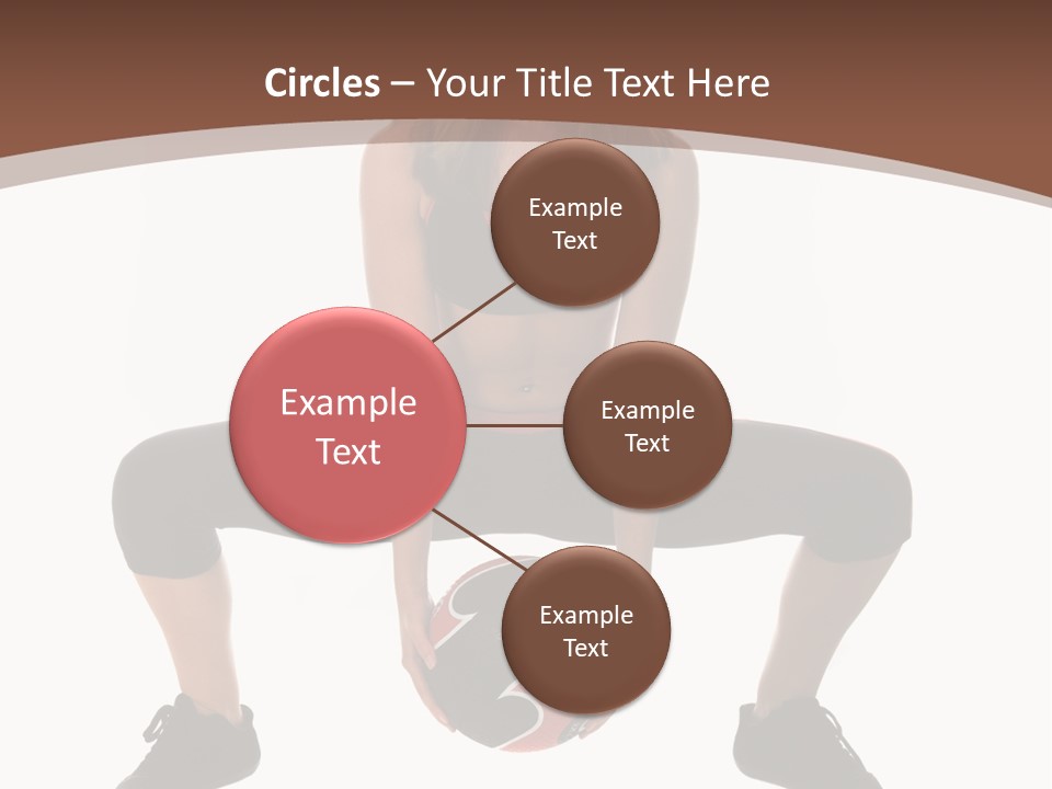 A Woman Is Sitting On The Ground With A Ball PowerPoint Template