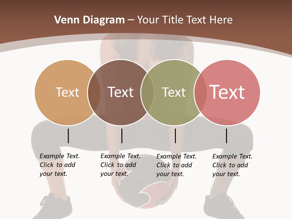 A Woman Is Sitting On The Ground With A Ball PowerPoint Template