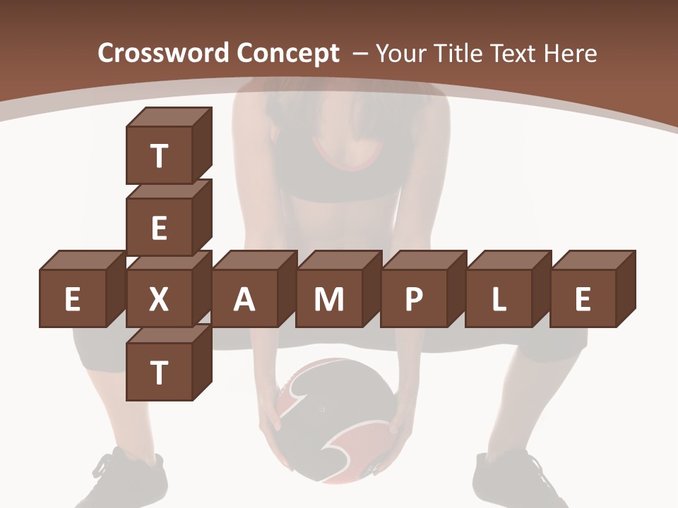 A Woman Is Sitting On The Ground With A Ball PowerPoint Template