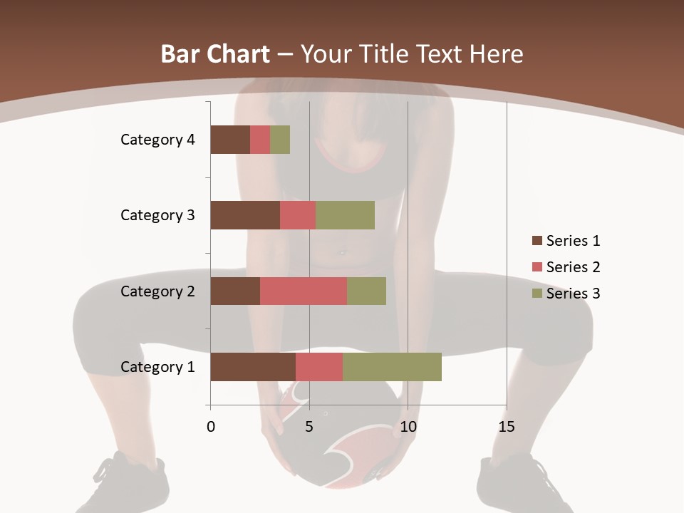 A Woman Is Sitting On The Ground With A Ball PowerPoint Template