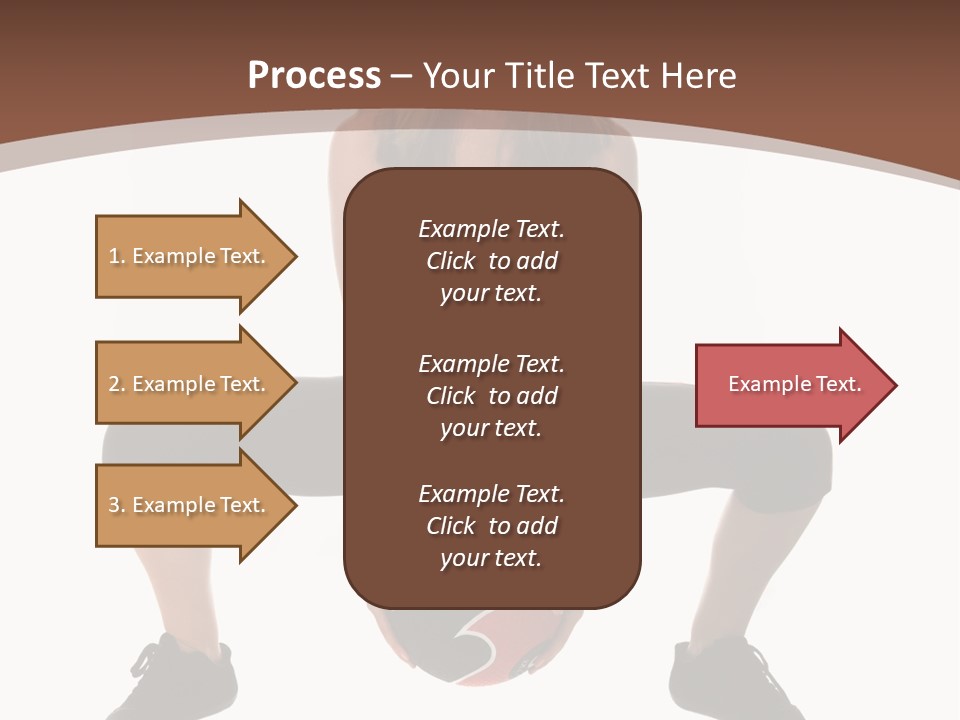 A Woman Is Sitting On The Ground With A Ball PowerPoint Template