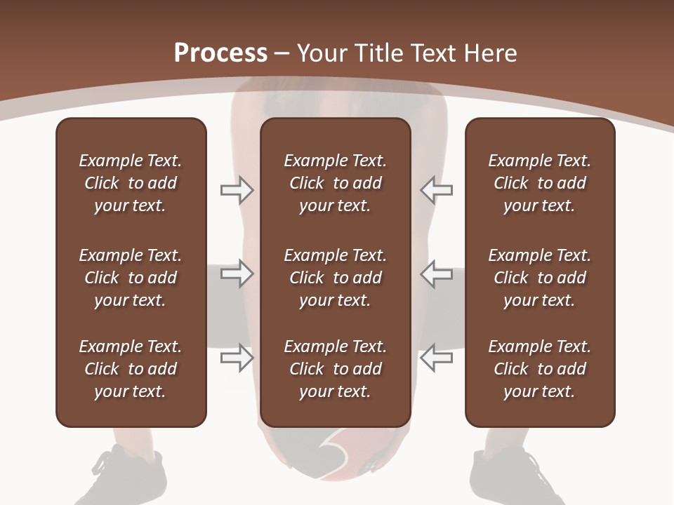 A Woman Is Sitting On The Ground With A Ball PowerPoint Template