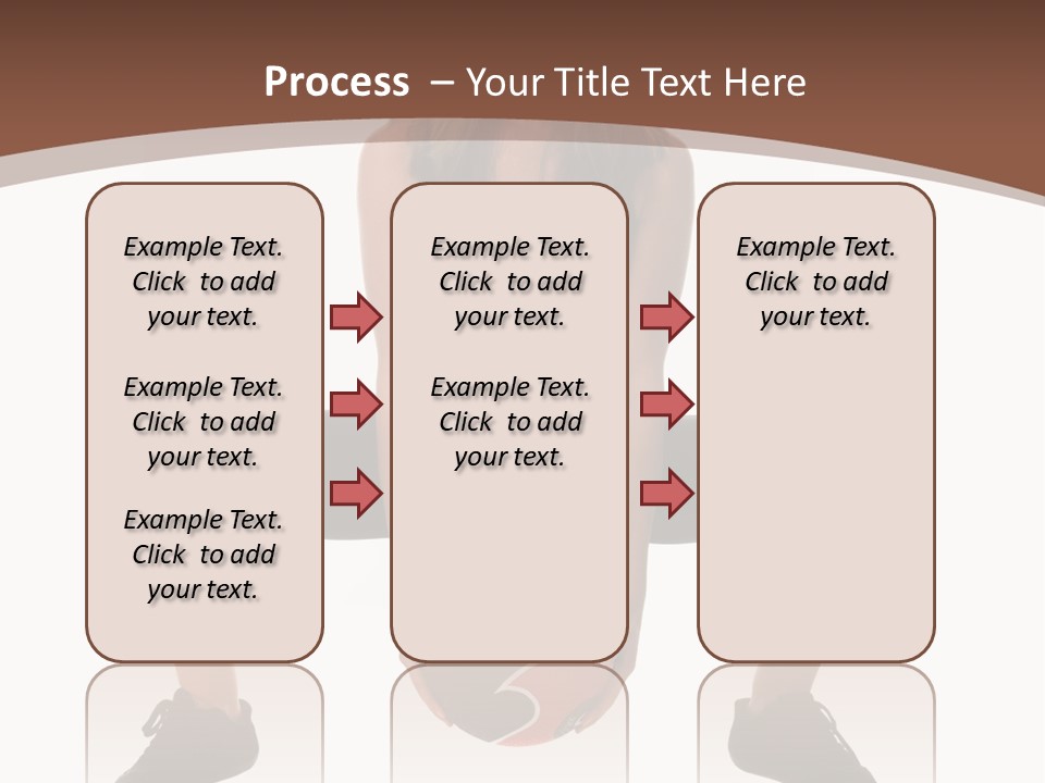 A Woman Is Sitting On The Ground With A Ball PowerPoint Template