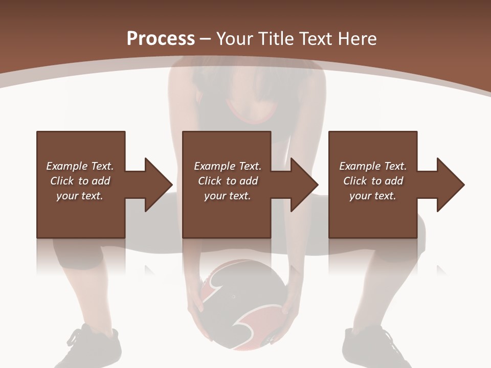 A Woman Is Sitting On The Ground With A Ball PowerPoint Template