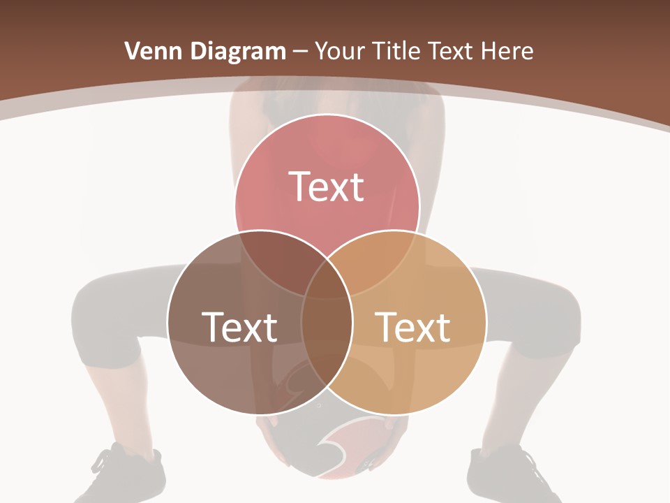 A Woman Is Sitting On The Ground With A Ball PowerPoint Template