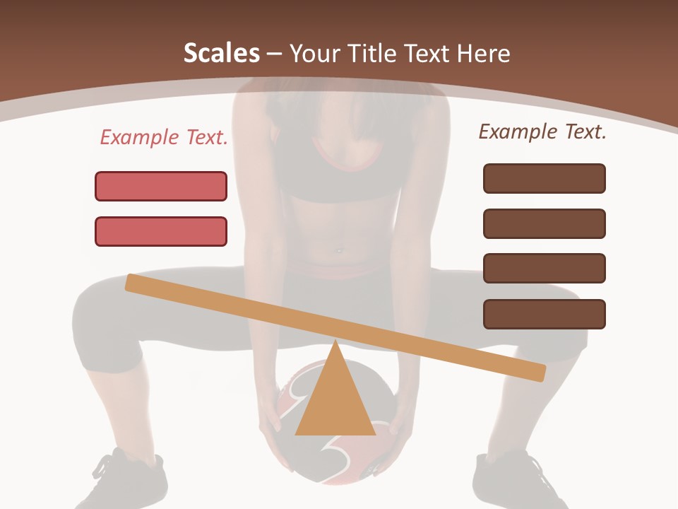 A Woman Is Sitting On The Ground With A Ball PowerPoint Template